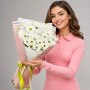 Букет из 5 белых кустовых хризантем — вид 2